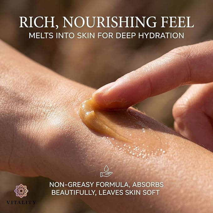 Vitality Extracts Helichrysum Balm - 2oz, Helichrysum Gymnocephalum, Beeswax, Almond Oil, Ultra-Moisturizing, Skin Healing, Full Body Hydration