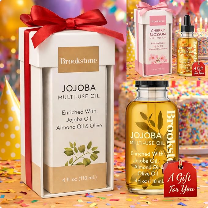 Brookstone Cherry Blossom Multi-Use Essential Oil - Light Floral Fragrance - Skin & Hair Nourishment