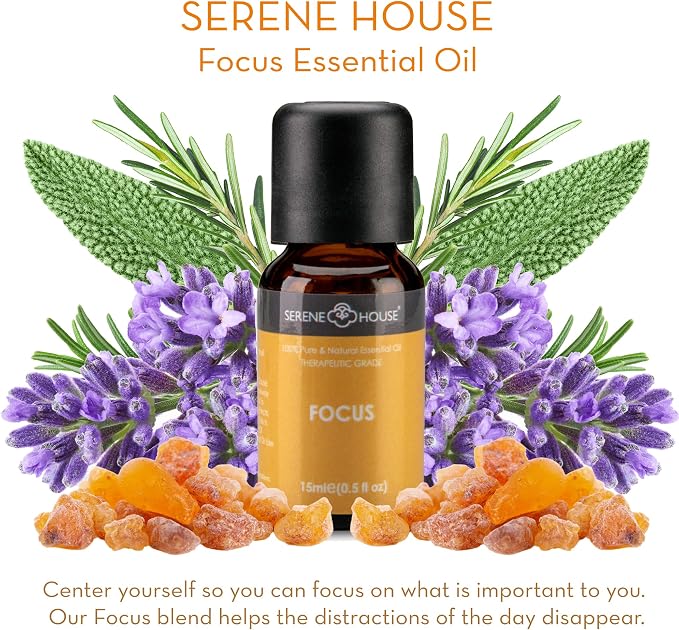 Serene House Energy Collection - 100% Natural Essential Oil Gift Set