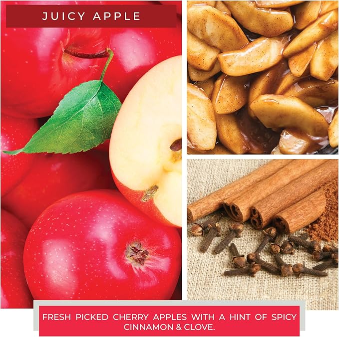 A Cheerful Giver - Juicy Apple Mama Scented Glass Jar Candle (22oz) with Lid & True to Life Fragrance Made in USA