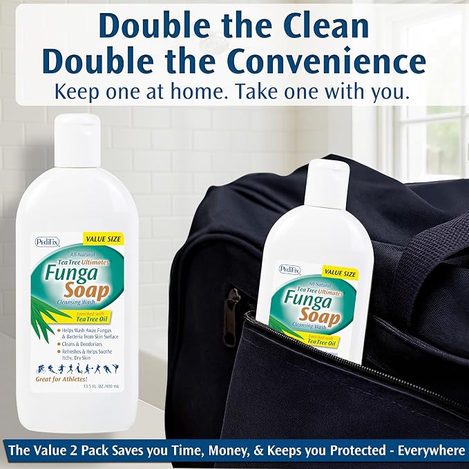 Pedifix FungaSoap Cleansing Wash - 13.5 fl. oz (Packaging May Vary) (Pack of 2)