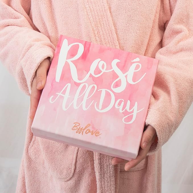 BFF LOVE 6 Pcs Rose Spa Set for Women, Spa Gifts for Women, Gift Set for Her, Spa Kit for Birthday, Mother's Day, Valentine's Day Gifts for Mom,Wife,Girlfriend