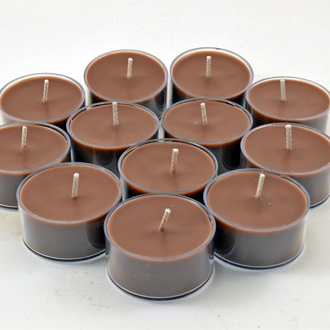 Nag Champa Scented - Soy Tealight Candles, 12 Pack - Highly Scented - Handmade in The USA - Candeo Candle - Summer Scents