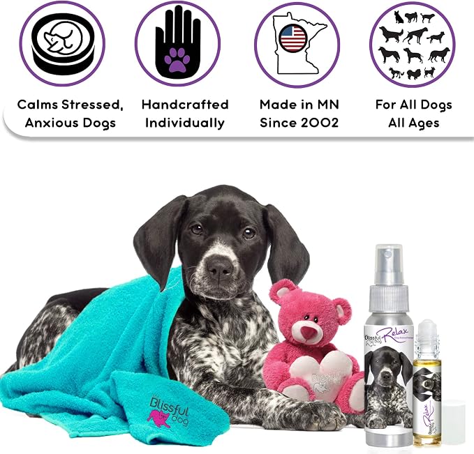 The Blissful Dog German Shorthaired Pointer Relax Dog Aromatherapy Spray for Your Dog's Anxiety