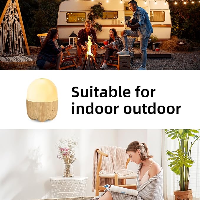 SEEDSEEL 150ML Rechargeable Battery Essential Oil Diffuser, Portable Cordless Aromatherapy Diffuser with 7 LED Color Changing Lights, for Bedroom, Office, Outdoor