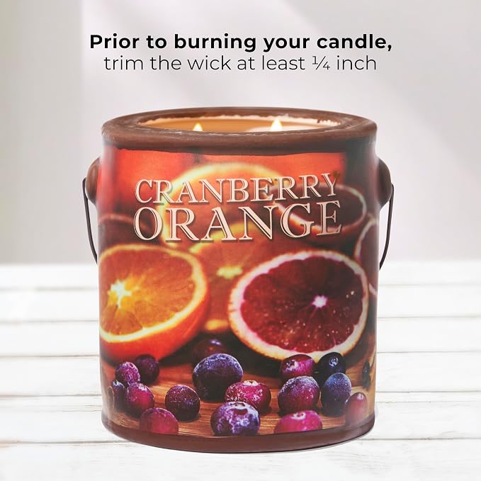 A CHEERFUL GIVER 95hr 20oz Scented Candle - Cranberry Orange - Multi-Wick Glass Candle - Gifts For Men and Women
