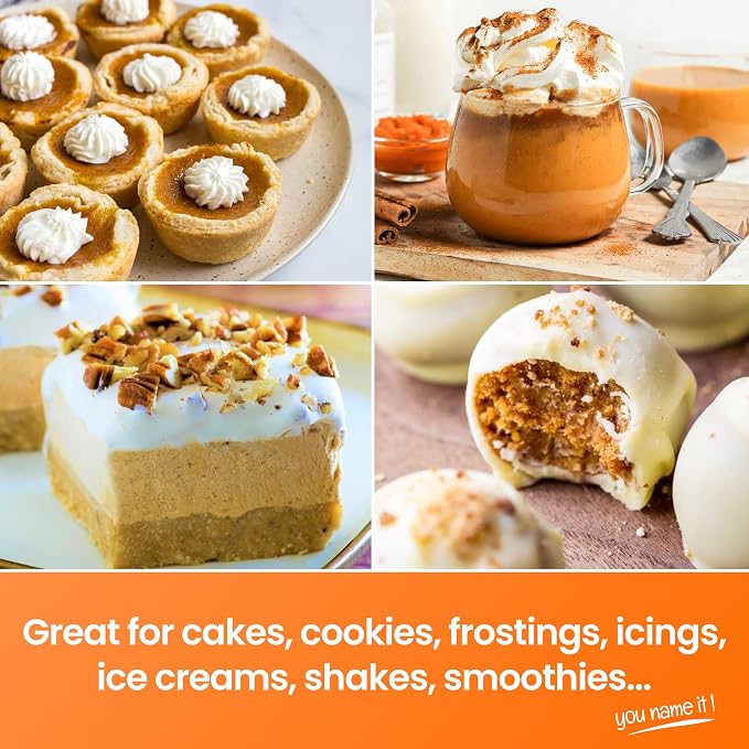 Lorann Oils Pumpkin Spice Bakery Emulsion: Genuine Pumpkin Spice Blend, Perfect for Boosting Fall Flavors in Cakes, Cookies & Desserts, Gluten-Free, Keto-Friendly, Pumpkin Spice Flavoring Essential