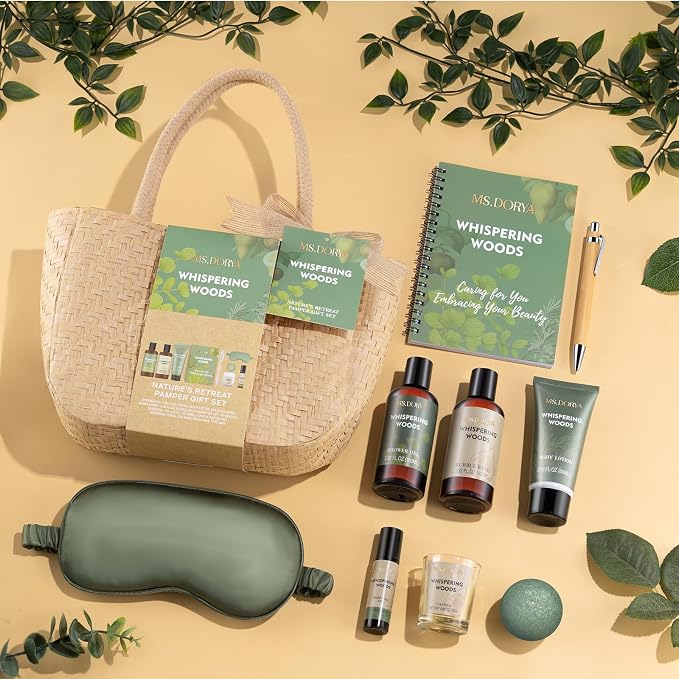 Birthday Spa Gift Baskets for Her Skin Care Kit for Women 10 Pcs | Home Skin Care Sets, Anniversary Gift, Birthday Day Gift for Her