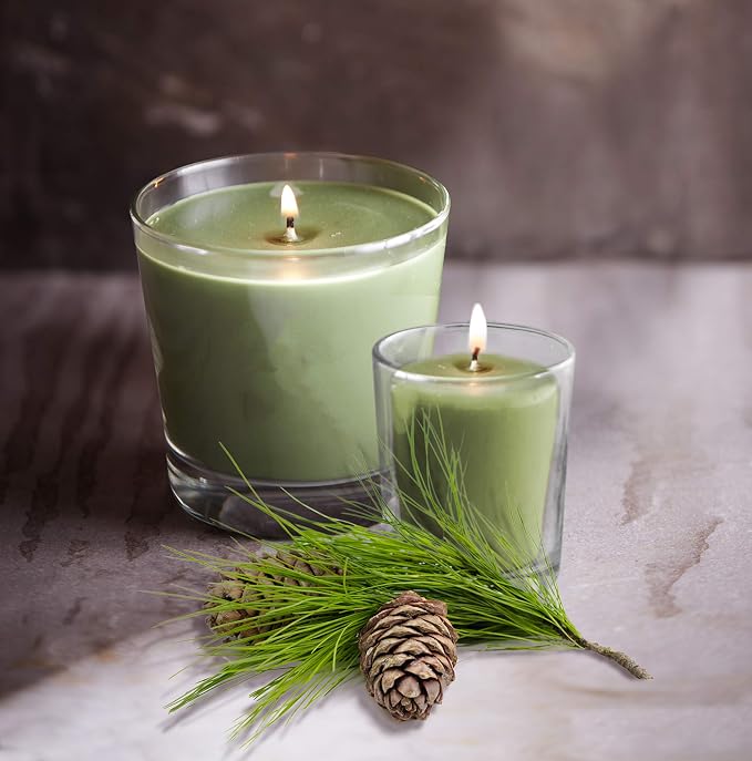 Root Candles Holiday Scented Candles Honeycomb Veriglass Premium Handcrafted Beeswax Blend Candle, Small, Winter Balsam