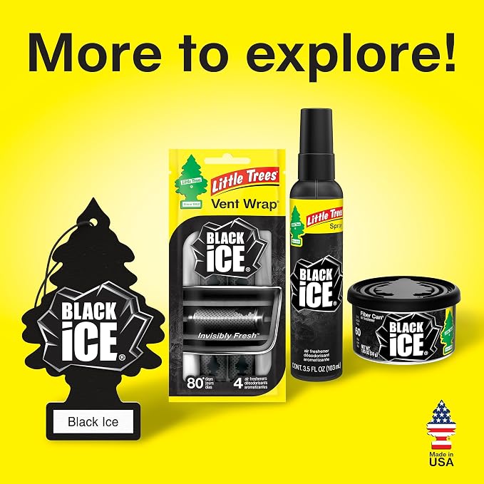 LITTLE TREES Car Air Freshener | Vent Wrap Provides Long Lasting Scent, Invisibly Fresh | New Car Scent, 16 Air Fresheners