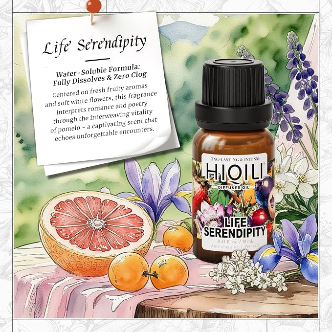 HIQILI Life Serendipity Diffuser Oil for Home Diffusers, Inspired by Chane. Chance, DIY Women Perfume, Room Sprays, Long Lasting - 0.34 Fl Oz