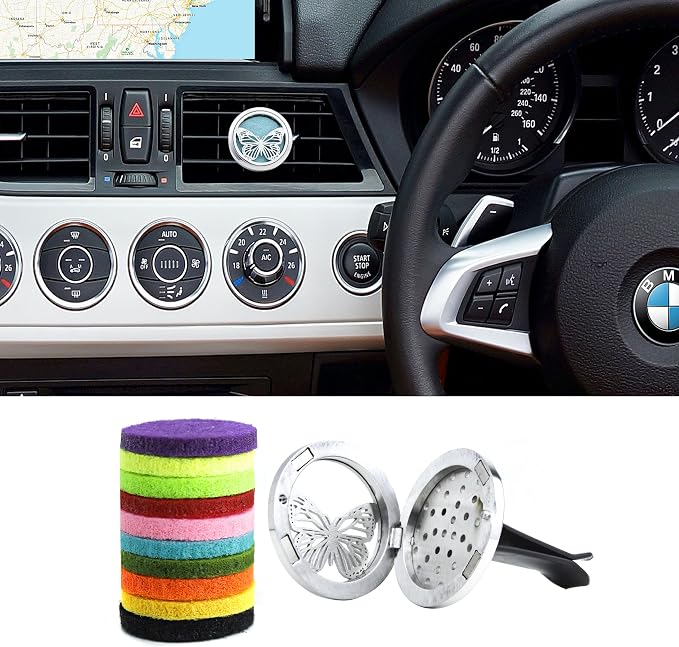 30mm Car Diffuser Vent Clip Aromatherapy Car Essential Oil Diffuser Vent Clips Car Air Fresheners Scents Diffuser Vent Clip (Christian Cross Fish)