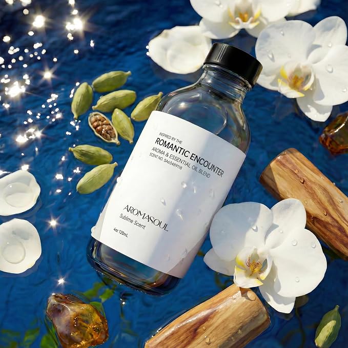 Hotel Diffuser Oil Romantic Encounter Scent - Premium Fragrance Oil for Ultrasonic and Waterless Diffuser - 120 mL, 4 fl oz
