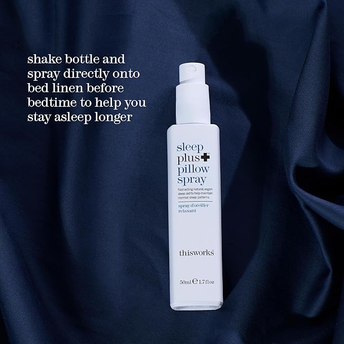 This Works Sleep Plus Pillow Spray, 50 ml - Motion-Activated Sleep Spray Infused with Lavender, Camomile and Vetivert - Science-Backed Pillow Spray Designed to Aid Restless Sleepers