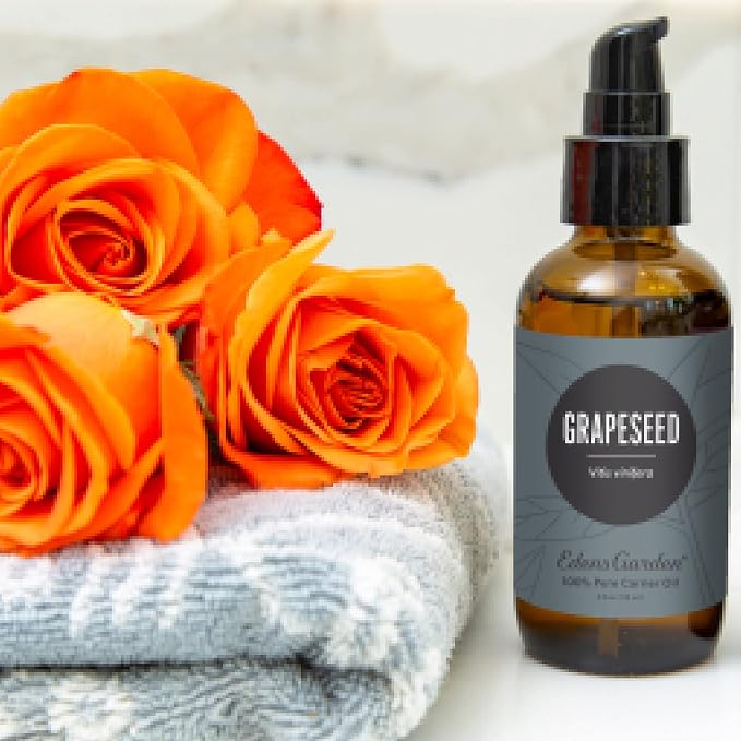 Edens Garden Grapeseed Carrier Oil - 100% Pure Premium Cold Pressed & Hexane Free, Natural Moisturizer for Body, Face, Sensitive Skin, Hair & Nails, Diluting Essential Oils & Massage, 118 ml (4 fl oz)