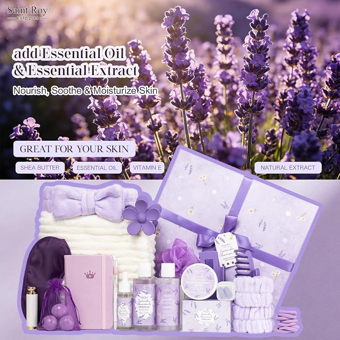 Get Well Soon Gifts for Women, 33 Pcs XXL Bath and Body Gift, Skin Care Set, Self Care Gifts Set, Mother's Day, Birthday, Home Spa Kit, Holiday, Christmas, facial care kit for Mom Her Wife Girlfriend