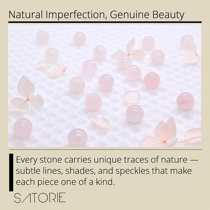 SATORIE Organic Castor & Frankincense Oil with Rose Quartz Rollerball - USDA Certified Essential Blend Oil Roll-On, Time Eraser Rollerball, for Face, Under Eyes, Anti-Aging, Dark Circles