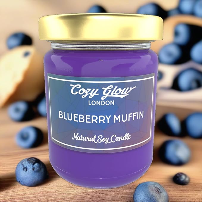 Cozy Glow Blueberry Muffin Large Soy Candle