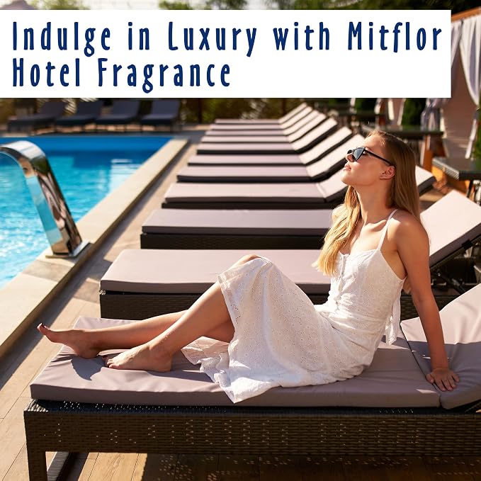 Reed Diffuser, MitFlor Luxury Night Air Freshener Diffuser for Shelf Decor, Hotel Collection Diffuser Oil - Apple, Berry, Jasmine, Musk, Oakmoss - 3.4 fl oz