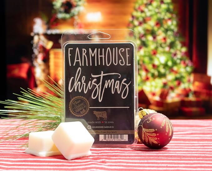 Milkhouse Candle Company Farmhouse Christmas Wax Melts - Crisp Apple | Spicy Cinnamon | Peppered Clove Scented - 5.5 oz, Hand-Poured, Made in the USA