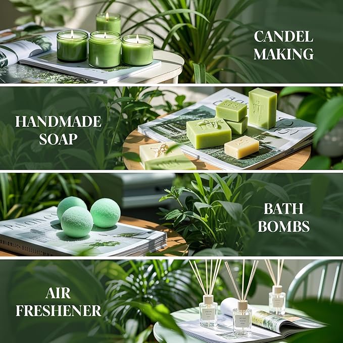 Wood Essential Oils Set, Woody Scent Fragrance Oil Kit, Aromatherapy Oils for Diffusers (6 * 10ML), Sandalwood &Vanilla, Forested Fir,Palo Santo&Mahogany,Cedar & Amber, Oud &Balsam,Hickory&Suede