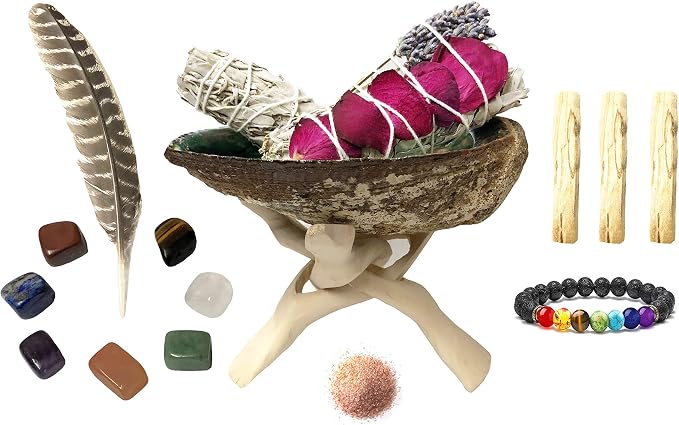 TOMOKO White Sage Smudge Product (Chakra Healing Kit), Healing, Purifying, Meditating, Incense & Cleansing!
