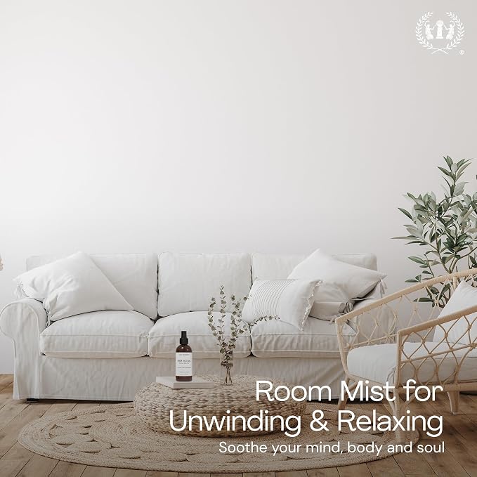 Muse Apothecary Room Ritual - Aromatic and Relaxing Room Mist, Infused with Natural Essential Oils - 4oz, Bergamot + French Lavender + Sandalwood - 2 Pack4