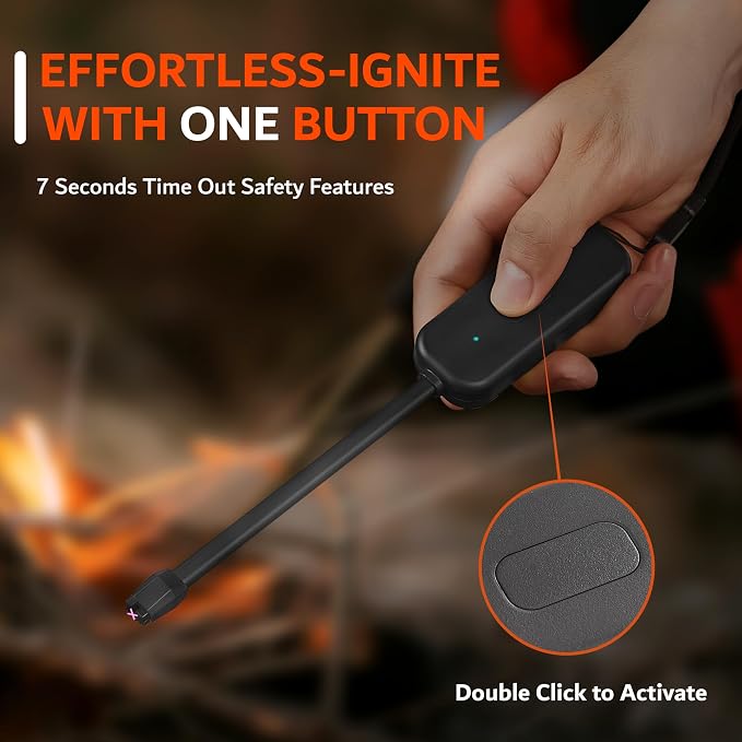 Candle Lighter, Windproof Electric Lighter Arc Lighter with USB-C Charging Battery Indicator | X-Type Plasma Beams | for Candles, Cooking, Stoves, Camping