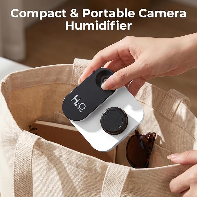 Travel Humidifier, Portable Mini Cool Mist Humidifier, Small Bottle Humidifier with Auto Shut-Off, Night Light, USB Rechargeable, for Bedroom, Office, Hotel, Car and Plants,White