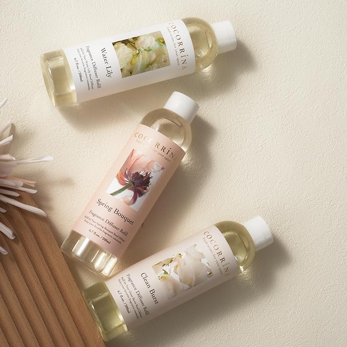 Cocorrína Reed Diffuser Refill - Clean Linen 6.7 oz / 2 Packs Reed Diffuser Oil Refill
