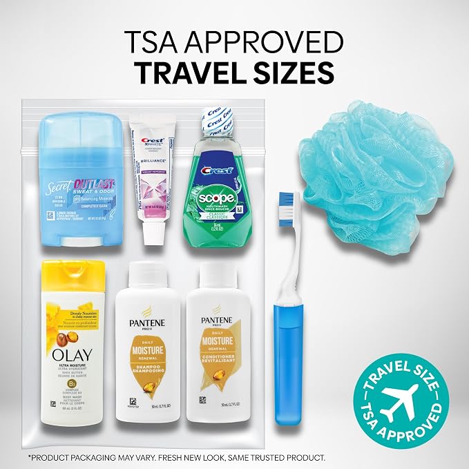 Handy Solutions 9 Piece Resealable Women's Travel Kit
