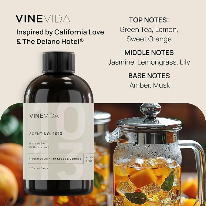 VINEVIDA [128oz] Scent No.1013 Inspired by The Delano Hotel - Natural Fragrance Oil for Candle & Soap Making - Made in USA