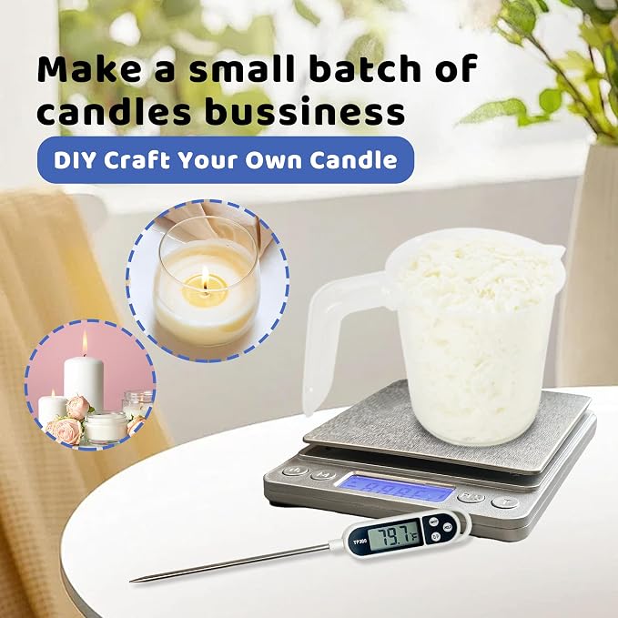 Wax Melting Pot Kit with Electric Wax Melter, Pro DIY Candle Making Supplies Kit with Digital Scale(No Battery), Heat Gun, Thermometer for Adults