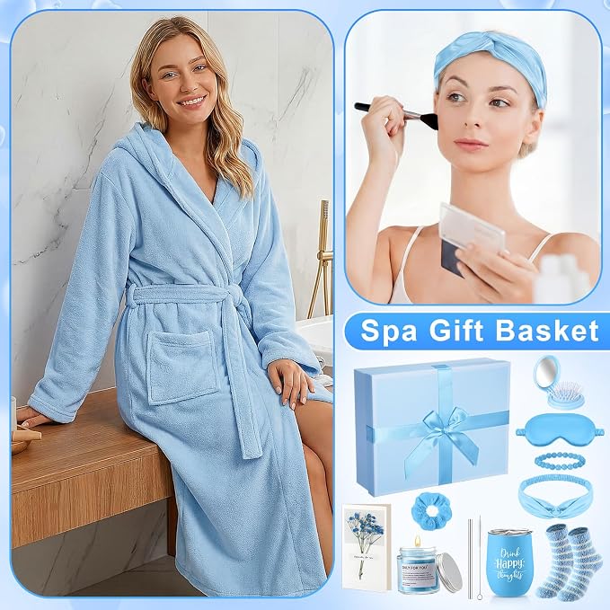 11 Pcs Birthday Gift for Women Mother Gifts Set Spa Gift Baskets for Women Get Well Care Package for Mom Her Wife Friend