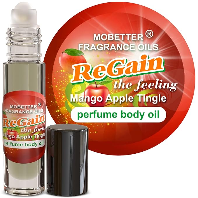 MOBETTER FRAGRANCE OILS ReGain the Feeling Mango Apple Tingle Perfume Body Oil Roll On