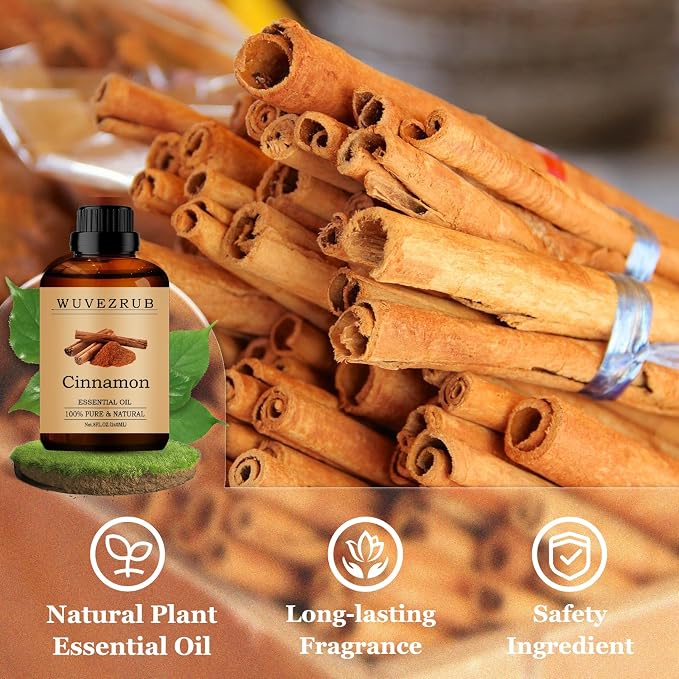 Cinnamon Essential Oils 240ML, Pure Cinnamon Essential Oil for Aromatherapy Diffuser - 8 Fl Oz