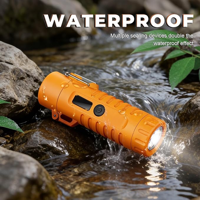 Lafagiet Electric Lighter, USB C Rechargeable, with LED Battery Display, Flashlight, 360° Flexible extendable Arc Lighters for Candle, Camping, Outdoor Adventure