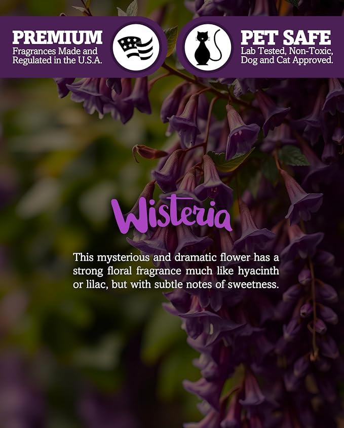 Pure Wisteria Premium Tealight Candles Bulk Pack - Highly Scented with Essential & Natural Oils - 24 Purple Tea Lights - Beautiful Candlelight - Made in the USA - Flower & Floral Collection