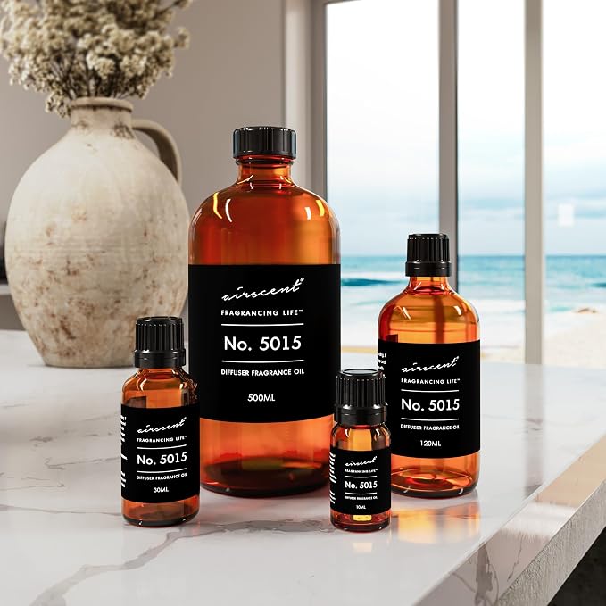 AirScent No. 5015 Perfume Dupe Diffuser Oil Inspired by Artemus Emerald - Jasmine Spiced Pepper Agarwood - Dubai Fragrance Oil for Ultrasonic and Waterless Diffusers and Crafting - 30 mL, 1 fl oz