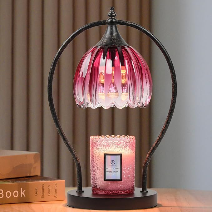 GOODBUY Candle Warmer Lamp, Dimmable Candle Warmer with Timer, Vintage Candle Wax Warmer for Jar Candles House Warming Gifts New Home, Birthday Gifts for Mom Women, Home Decor for Bedroom Living Room