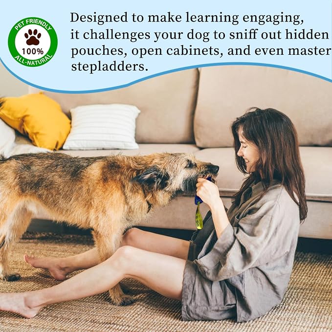 Dog Scent Training kit, Brain Games, Hide and Seek Toys, Metal Stimulation Games - Fun Nose Work for Dogs, Sniff and Seek Sniffing Toys, Dog Nosework, Scent Work Kit for All Ages