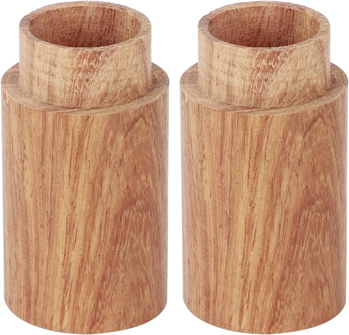 Zerodis 10Pcs Wooden Essential Oil Cylinder Box Storage Bottle Container Leak Proof Travel Carrier Case with Safe Independent Packaging for Aromatherapy DIY and Portable Use (2.9 outer diameter)
