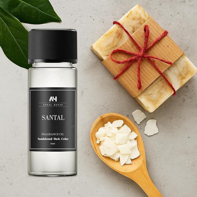 Santal Diffuser Oil 20ml - Home Luxury Scents Refill - Inspired by Santal Perfume - Sandalwood, Leather & Cedar - Make Your House Smell Good - Aromatherapy Diffuser Oil - Hotel Scents for Diffuser