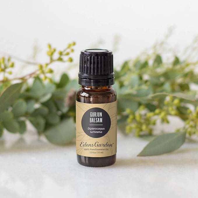Edens Garden Gurjun Balsam Essential Oil- 100% Pure Premium Grade, Undiluted, Natural, Therapeutic, Aromatherapy, The Best for Diffuser, Skin, Face, Kid Safe 10 ml (.33 fl oz)