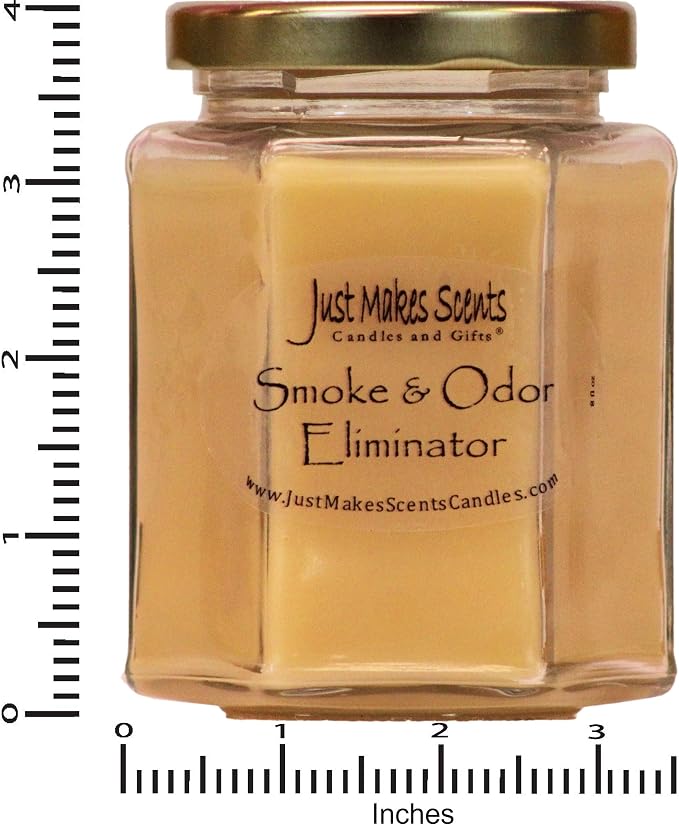 Smoke and Odor Eliminator Candle - Odor Eliminating Scented Candles for Home - Neutralizes Cigarette, Food, and Pet Smells | Natural Soy Wax Candle, Hand Poured in The USA
