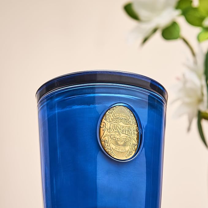 M&SENSE Natural Strong Summer Soy Candle | Peace & Blue | 9.2 oz, 50H Burn Time | Luxury Scented Candle for Relaxation, Gifting, SPA