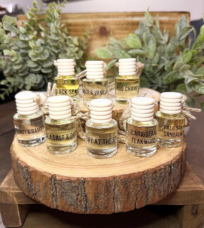Day at the Spa Hanging Car Air Freshener – Long Lasting Essential Oil Diffuser for Car, Closet, Bathroom – 2-Pack Natural Scent Deodorizer for women and men.