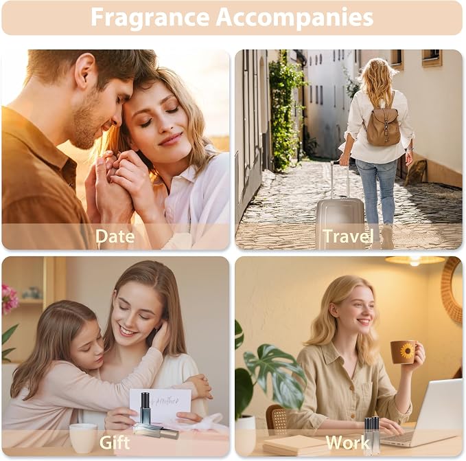 Perfume Travel Refillable Atomizer, 3 Pack 10ml Leak Proof Refillable Perfume Bottle for Air Travel, Purse and Business Trips, Glass Atomizer Sprayer for Cologne with Funnel & Pipette