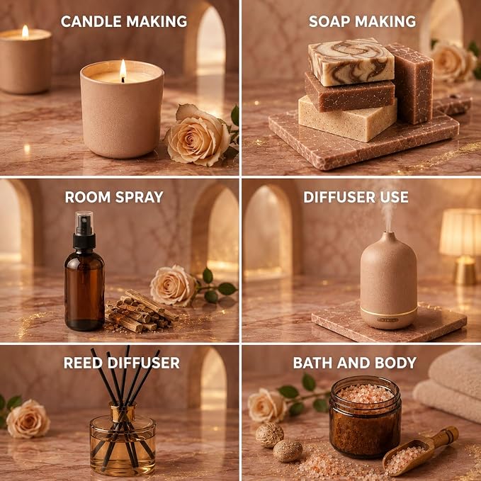 Scentia Lost Rose Hotel Scent Diffuser Oil – Luxury Fragrance Inspired by Fairmont – 50 mL – Rose, Oud Wood & Clove Essential Oil Blend for Home, Office & Aromatherapy Diffusers, Made in USA
