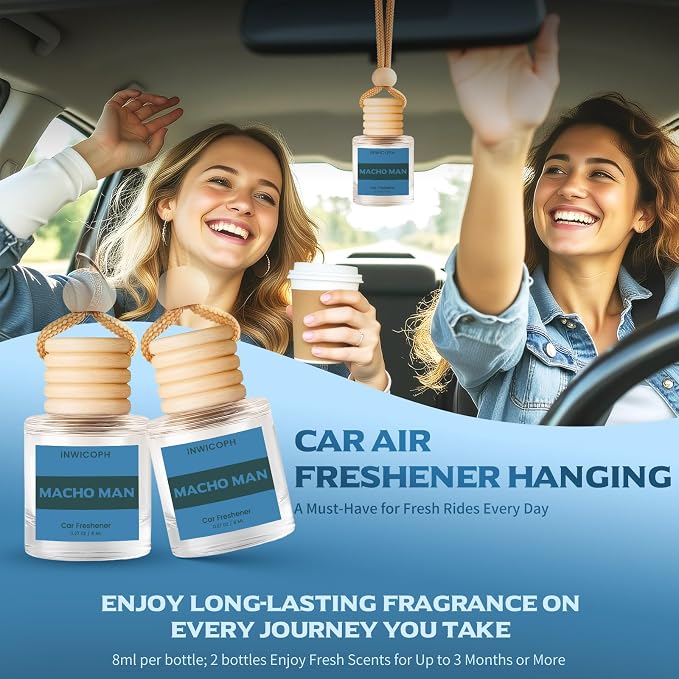 Car Air Freshener Diffuser Hanging, Macho Man Fragrance Oil